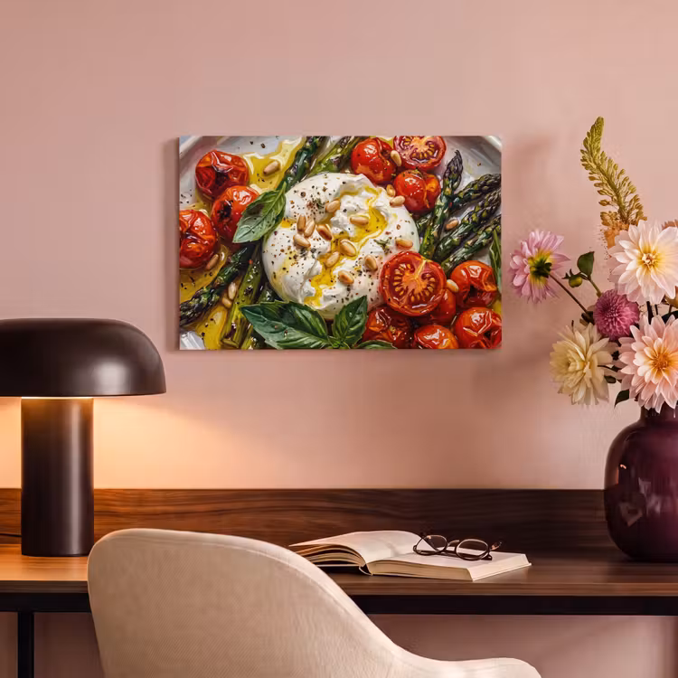 Canvas schilderij - Eten - Groenten - Kaas - Modern - Vers — 4
