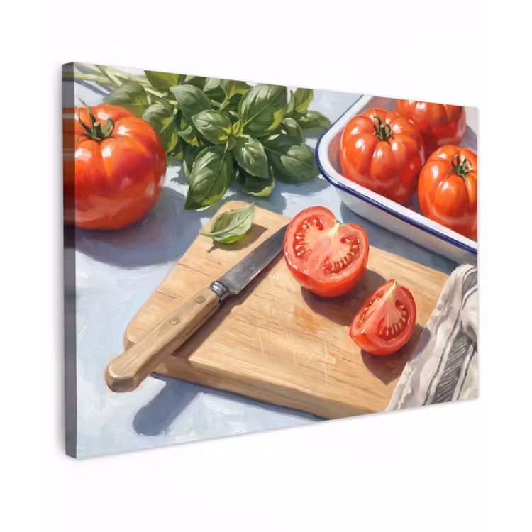 Canvas schilderij - Eten - Keuken - Ingrediënten - Stillleven - Rood — 1