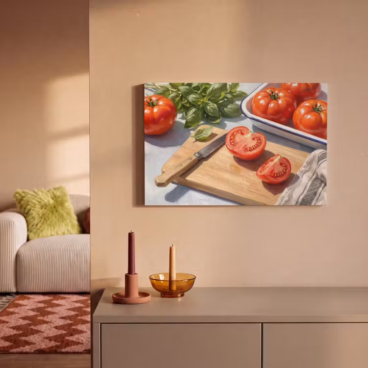 Canvas schilderij - Eten - Keuken - Ingrediënten - Stillleven - Rood — 2
