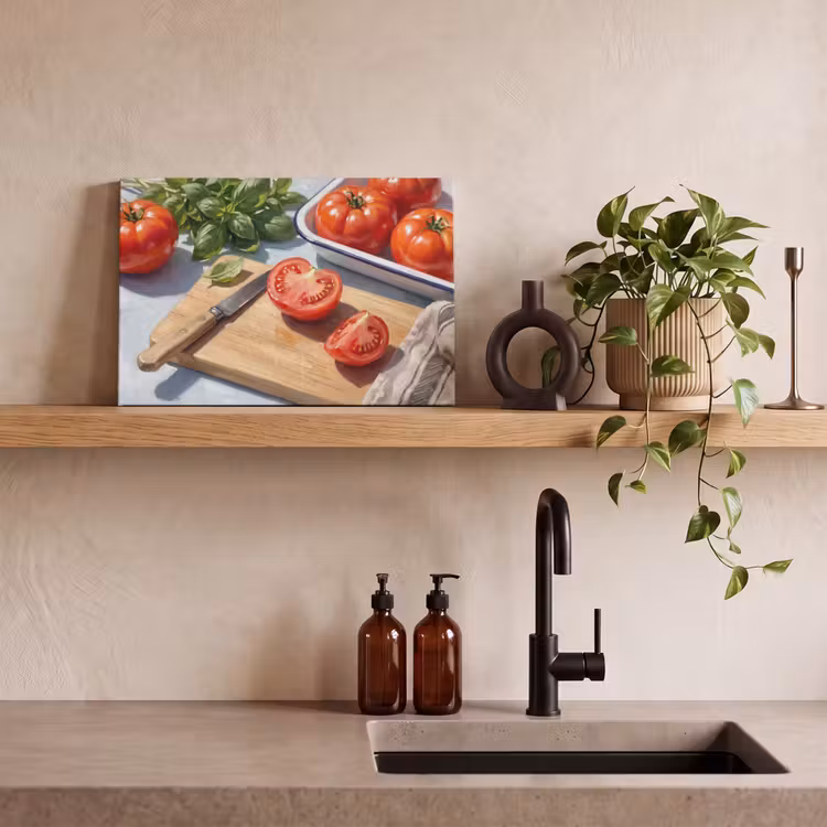 Canvas schilderij - Eten - Keuken - Ingrediënten - Stillleven - Rood — 3