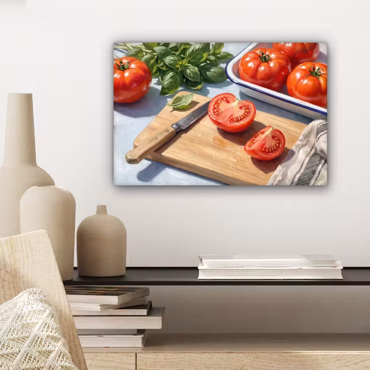 Canvas schilderij - Eten - Keuken - Ingrediënten - Stillleven - Rood — 5