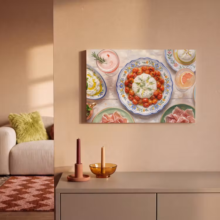 Canvas schilderij - Eten - Tafel - Divers - Modern — 2
