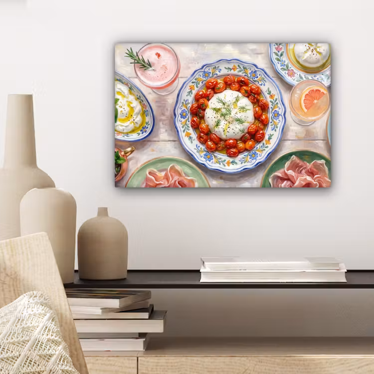 Canvas schilderij - Eten - Tafel - Divers - Modern — 5