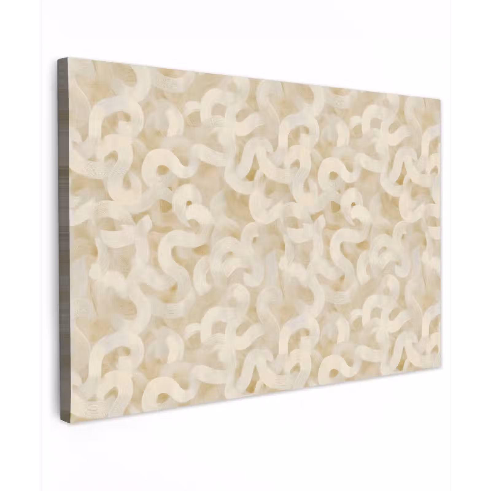Canvas schilderij - Abstract - Lijnen - Beige — 1