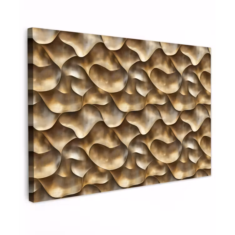 Canvas schilderij - Abstract - Antiek - Goud — 1