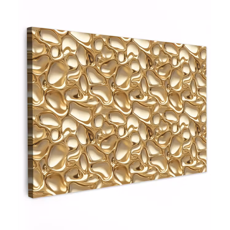 Canvas schilderij - Abstract - Modern - Goud — 1