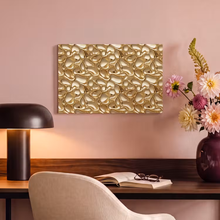 Canvas schilderij - Abstract - Modern - Goud — 4