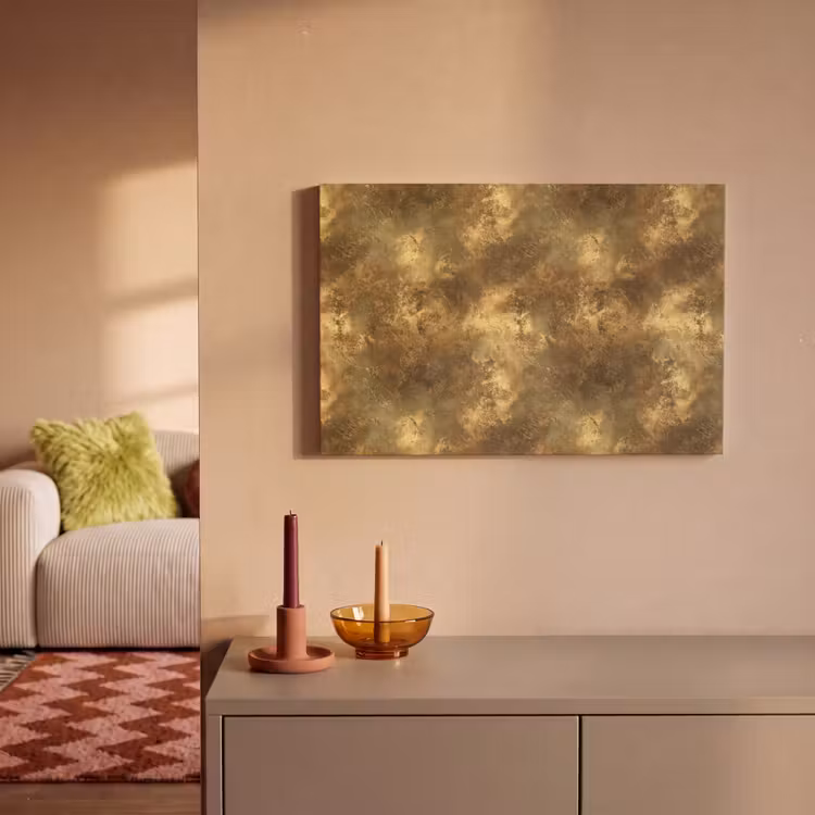 Canvas schilderij - Antiek - Metaallook - Goud — 2