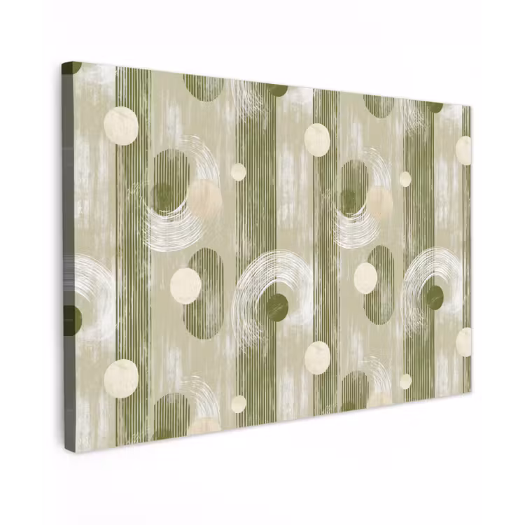 Canvas schilderij - Artistiek - Modern - Groen — 1