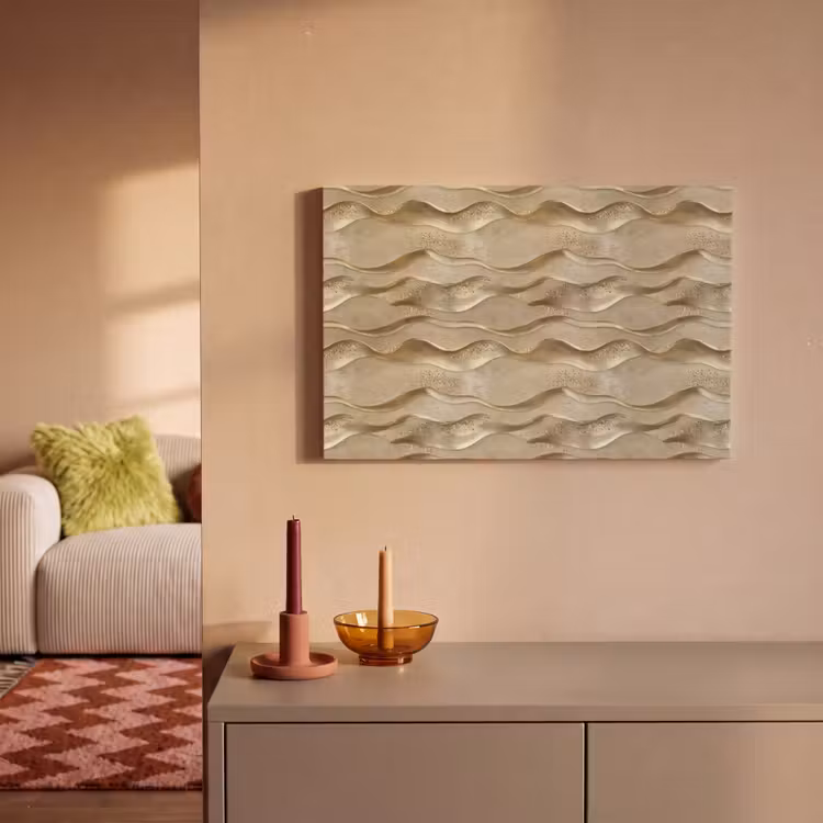 Canvas schilderij - Golven - Patroon - Goud — 2