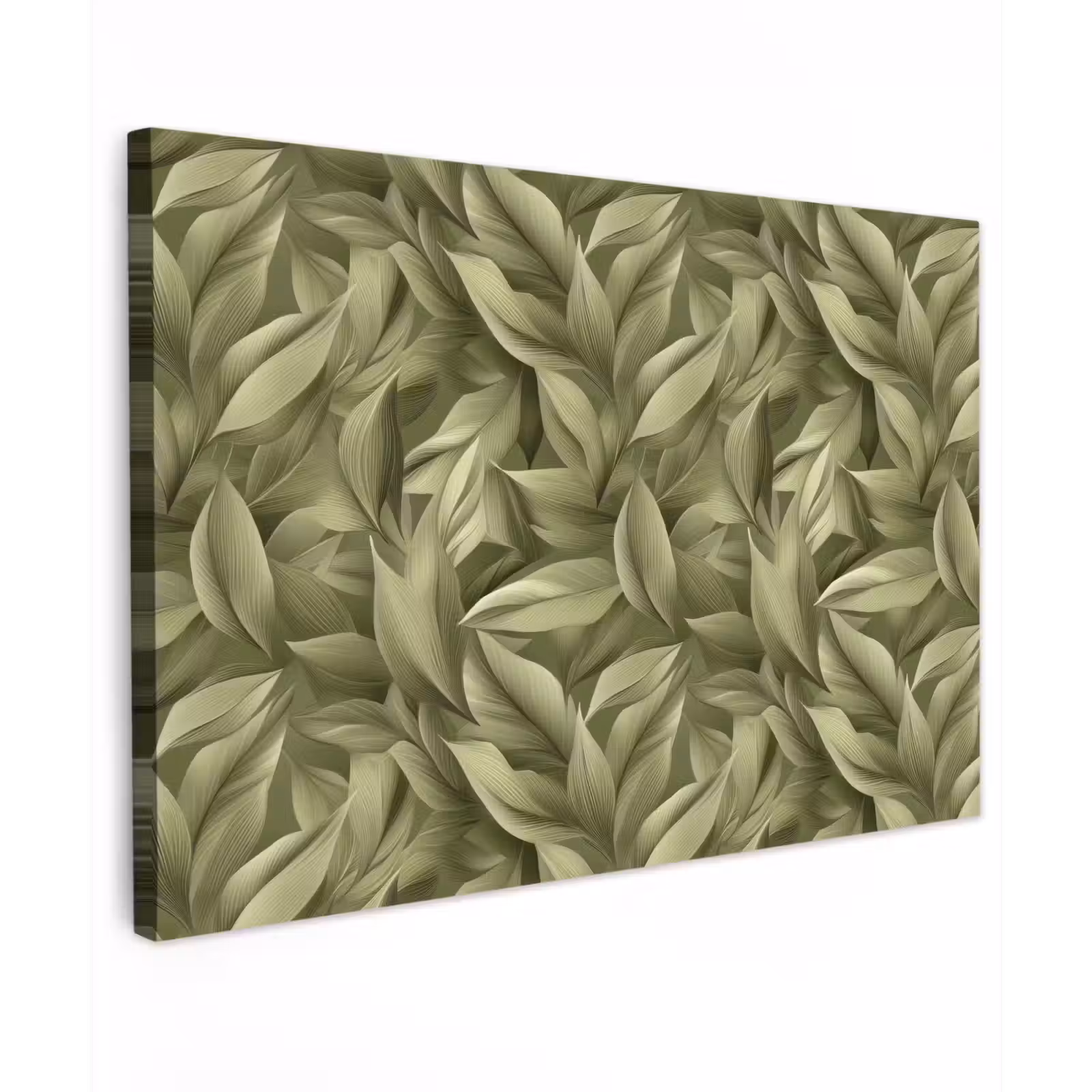 Canvas schilderij - Bladeren - Modern - Groen — 1