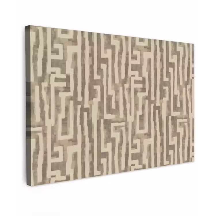 Canvas schilderij - Abstract - Geometrisch - Groen — 1