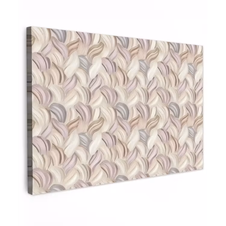 Canvas schilderij - Abstract - Golvend - Pastel — 1