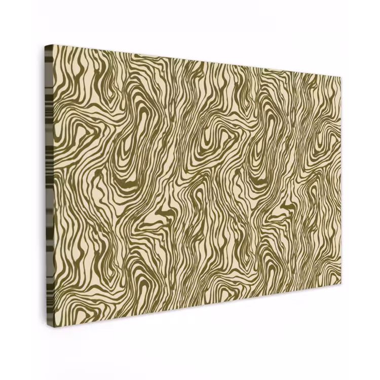 Canvas schilderij - Abstract - Marmer - Groen — 1