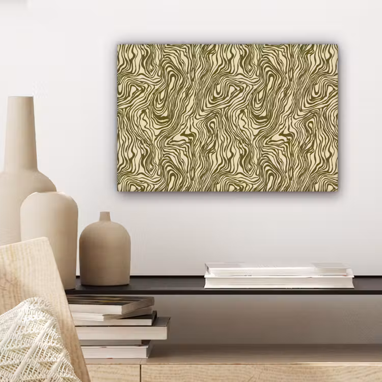 Canvas schilderij - Abstract - Marmer - Groen — 5