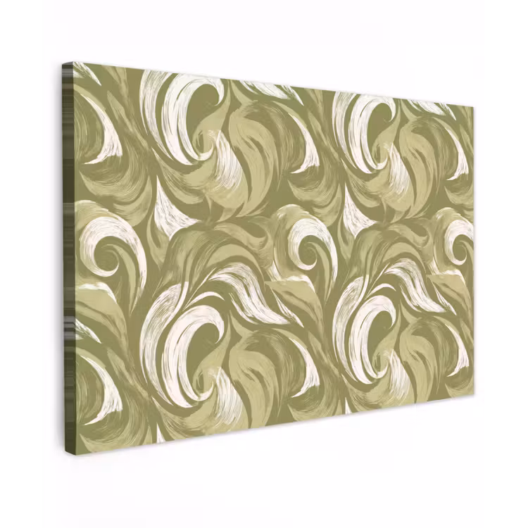 Canvas schilderij - Abstract - Textuur - Groen — 1