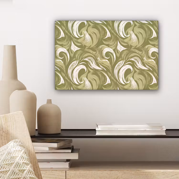 Canvas schilderij - Abstract - Textuur - Groen — 5