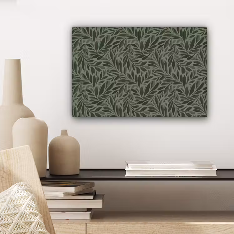 Canvas schilderij - Bladeren - Organisch - Groen — 5