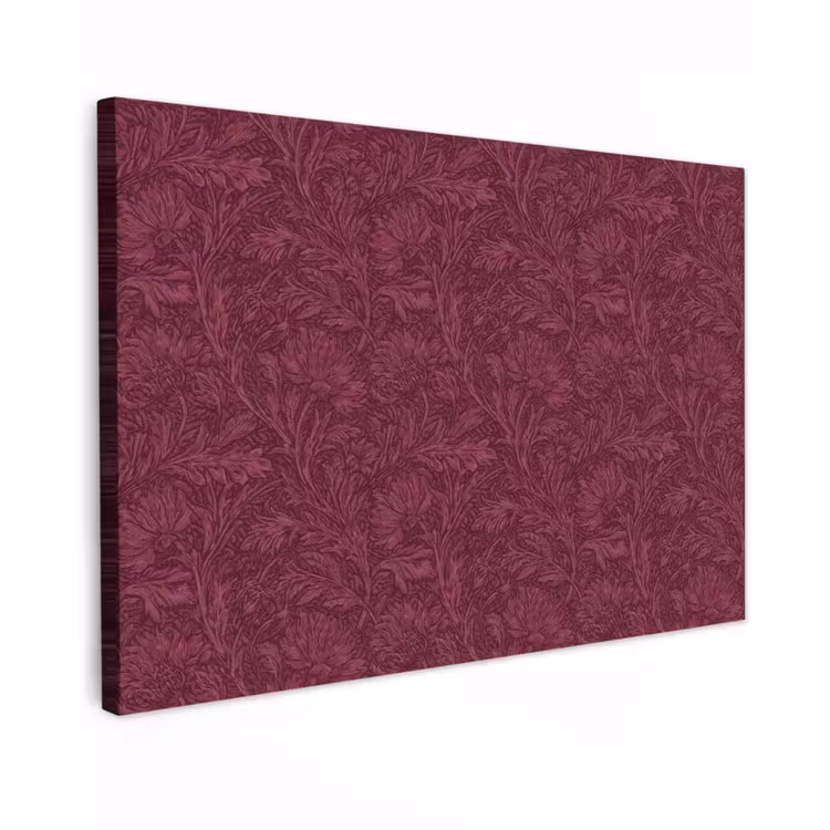Canvas schilderij - Bladeren - Patroon - Paars — 1