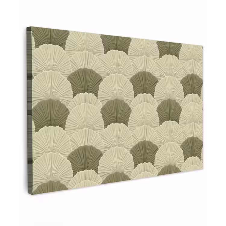 Canvas schilderij - Bladeren - Structuur - Groen — 1