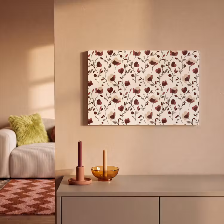 Canvas schilderij - Bloemen - Botanisch - Bordeaux — 2
