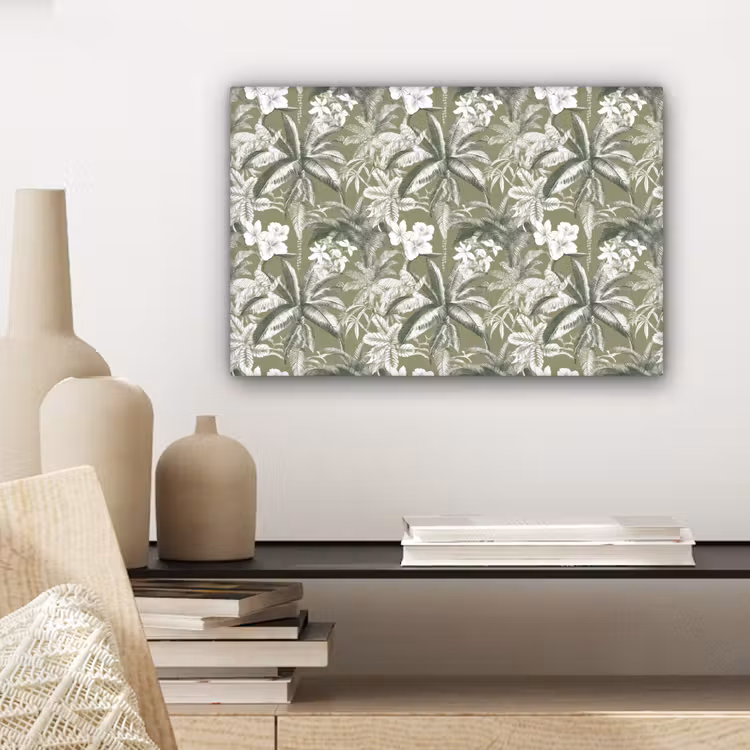 Canvas schilderij - Botanisch - Bloemen - Groen — 5
