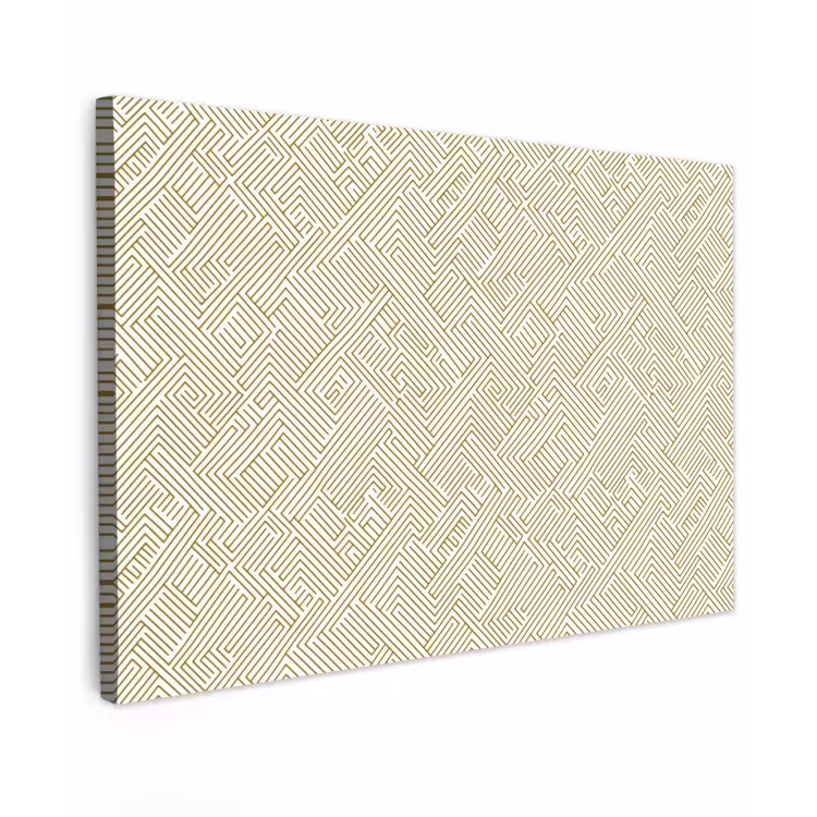 Canvas schilderij - Geometrisch - Lijnen - Groen — 1