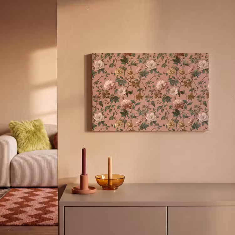 Canvas schilderij - Bloemen - Klassiek - Roze — 2