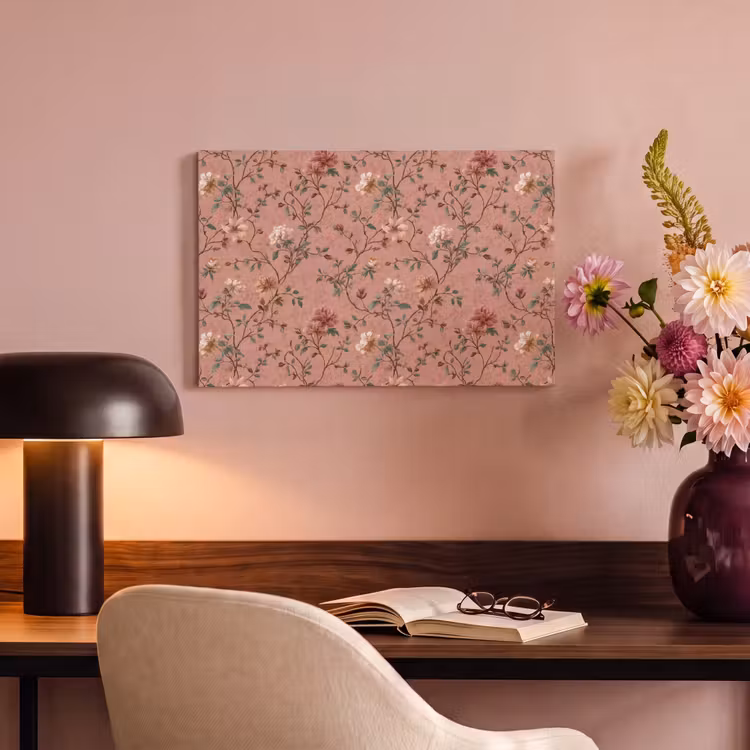 Canvas schilderij - Botanisch - Bloemen - Roze — 4