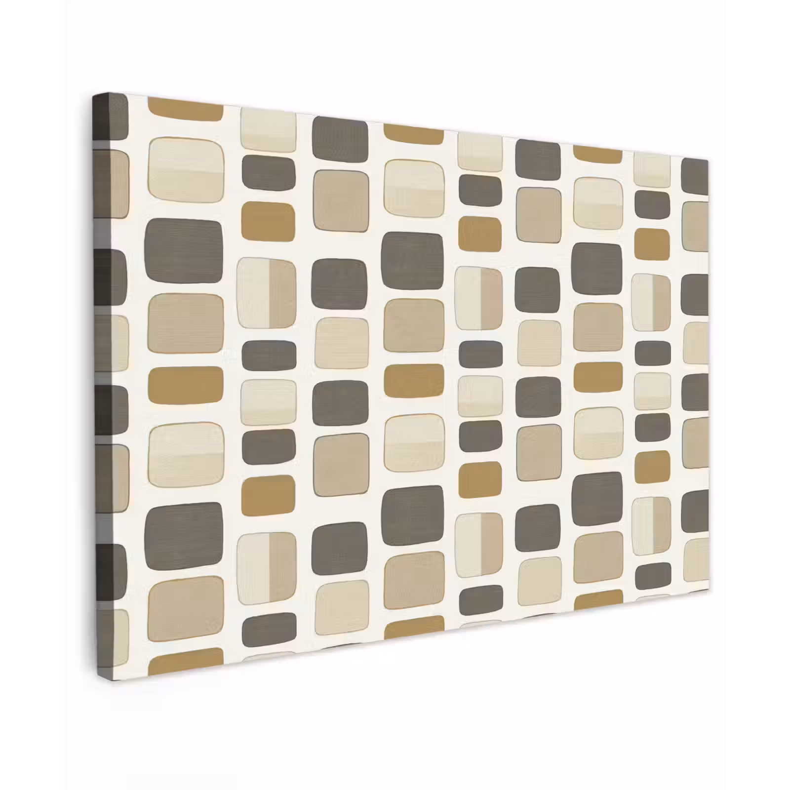 Canvas schilderij - Blokken - Vintage - Grijs — 1