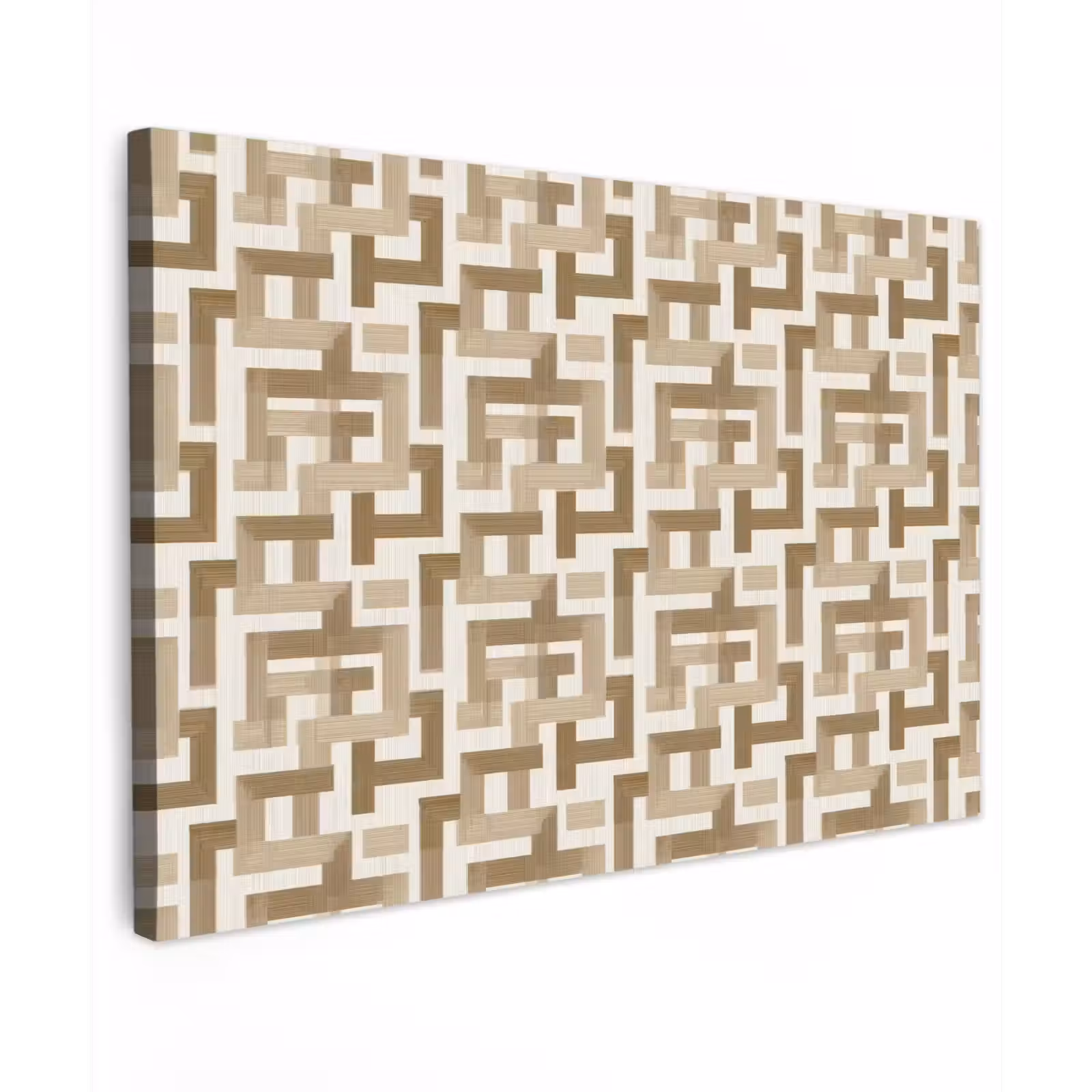 Canvas schilderij - Geometrisch - Retro - Bruin — 1