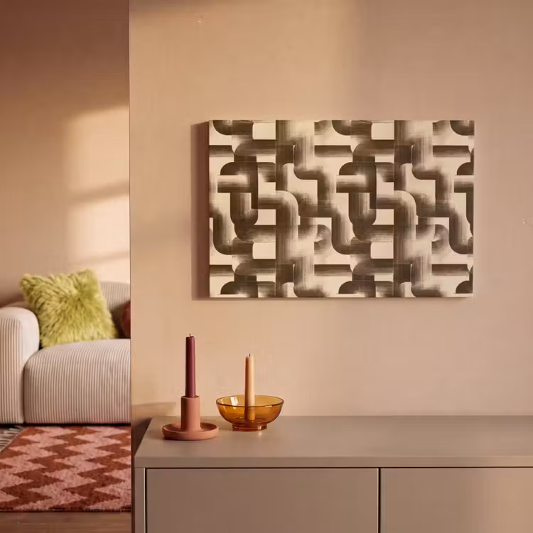 Canvas schilderij - Abstract - Retro - Zwart — 2