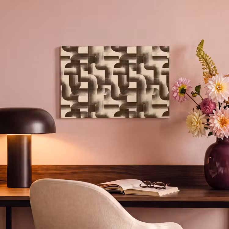 Canvas schilderij - Abstract - Retro - Zwart — 4