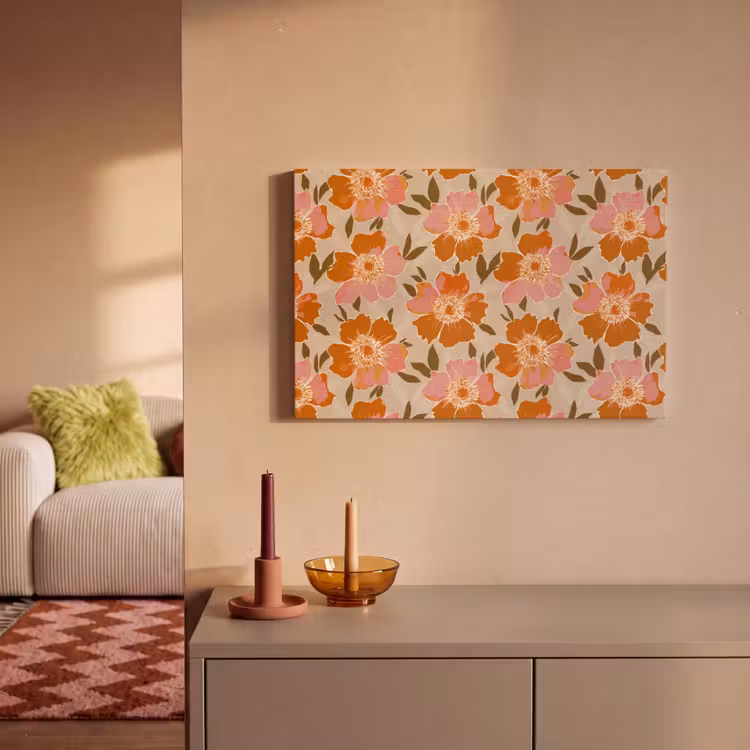 Canvas schilderij - Bloemen - Motief - Retro — 2