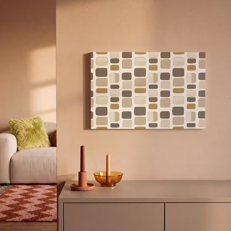 Canvas schilderij - Blokken - Vintage - Grijs — 2