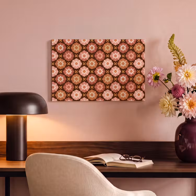 Canvas schilderij - Geometrisch - Bloemen - Kleurrijk — 4