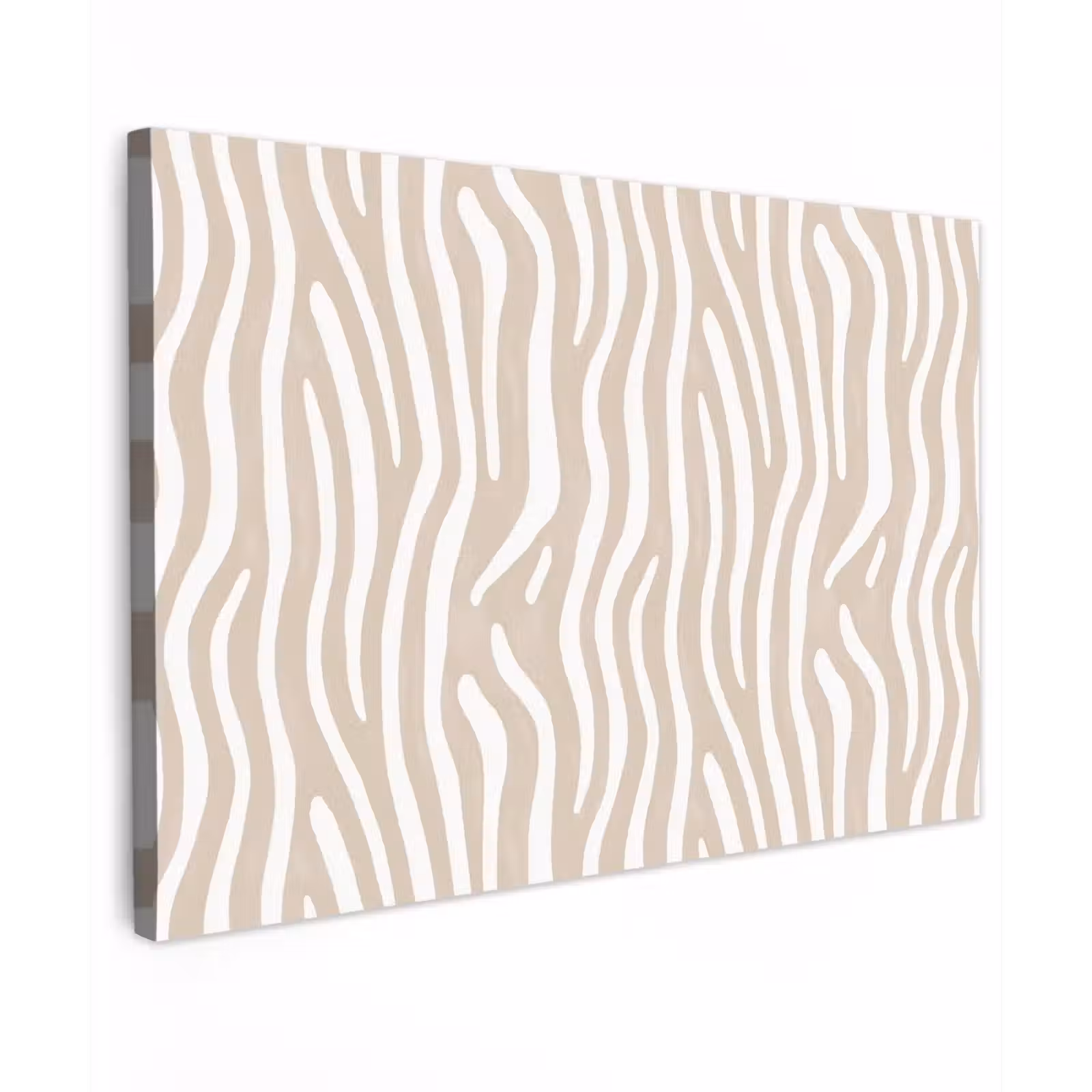 Canvas schilderij - Abstract - Zebra - Beige — 1