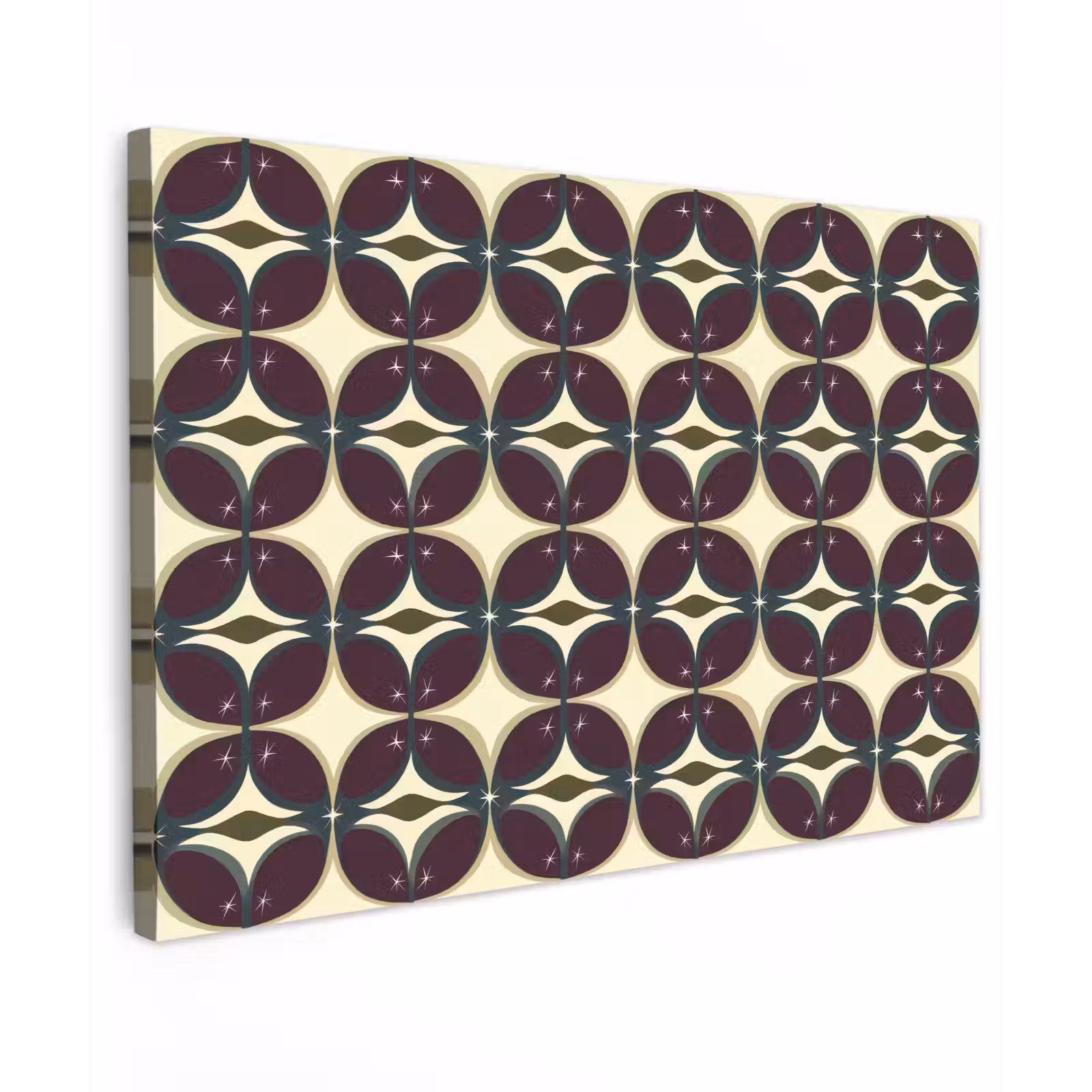 Canvas schilderij - Cirkel - Retro - Kleurrijk — 1