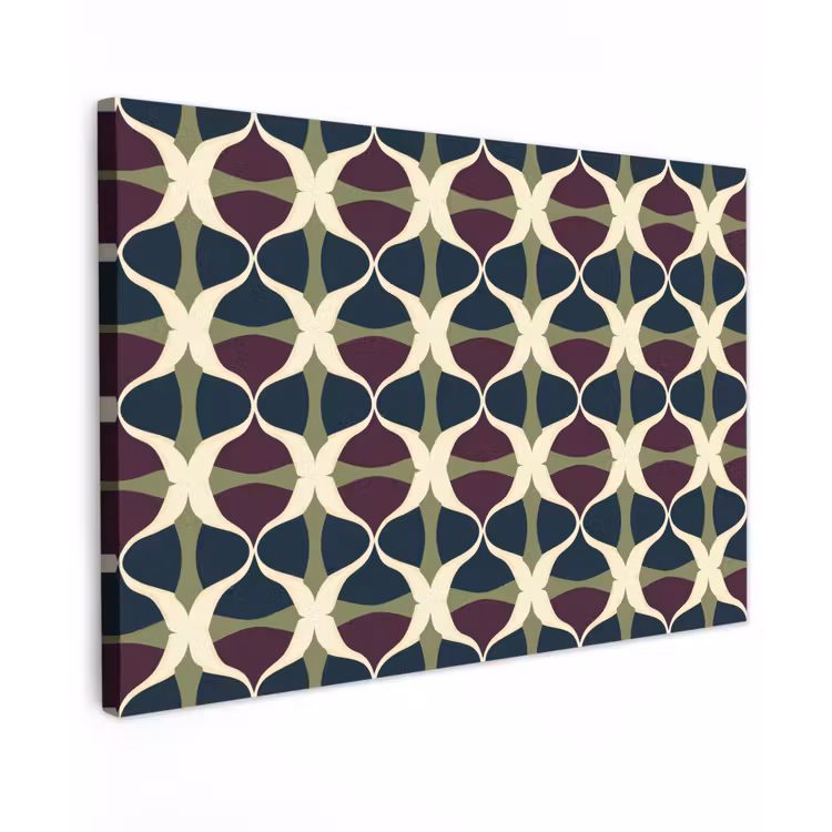 Canvas schilderij - Abstract - Retro - Kleurrijk — 1