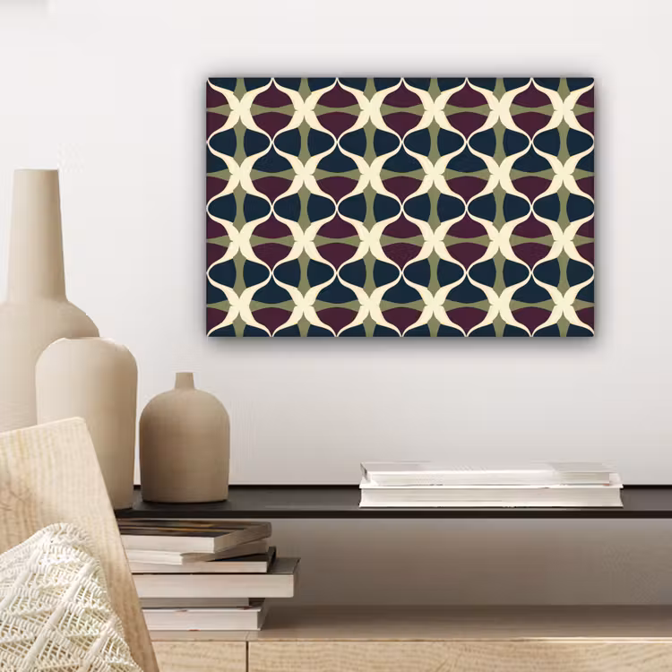 Canvas schilderij - Abstract - Retro - Kleurrijk — 5