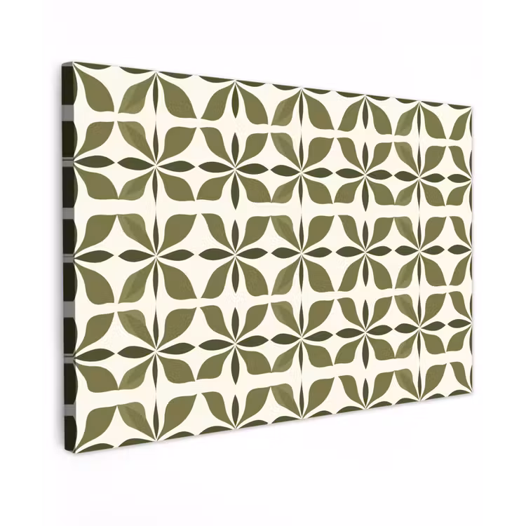 Canvas schilderij - Botanisch - Retro - Groen — 1