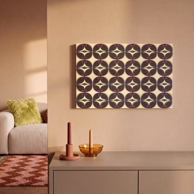 Canvas schilderij - Cirkel - Retro - Kleurrijk — 2