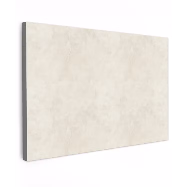 Canvas schilderij - Crème - Egaal - Beton — 1