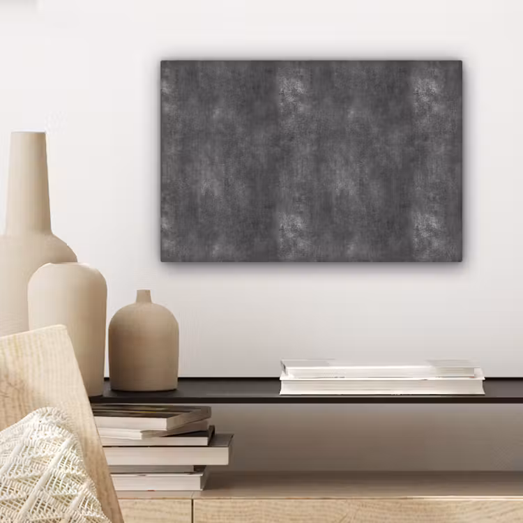 Canvas schilderij - Donkergrijs - Ruw - Beton — 5