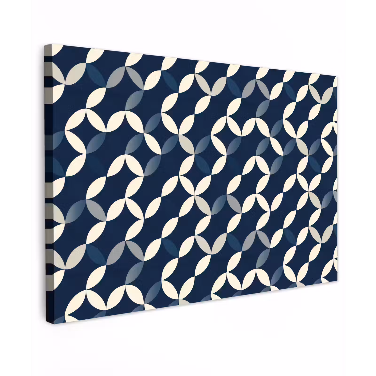 Canvas schilderij - Abstract - Patroon - Blauw — 1