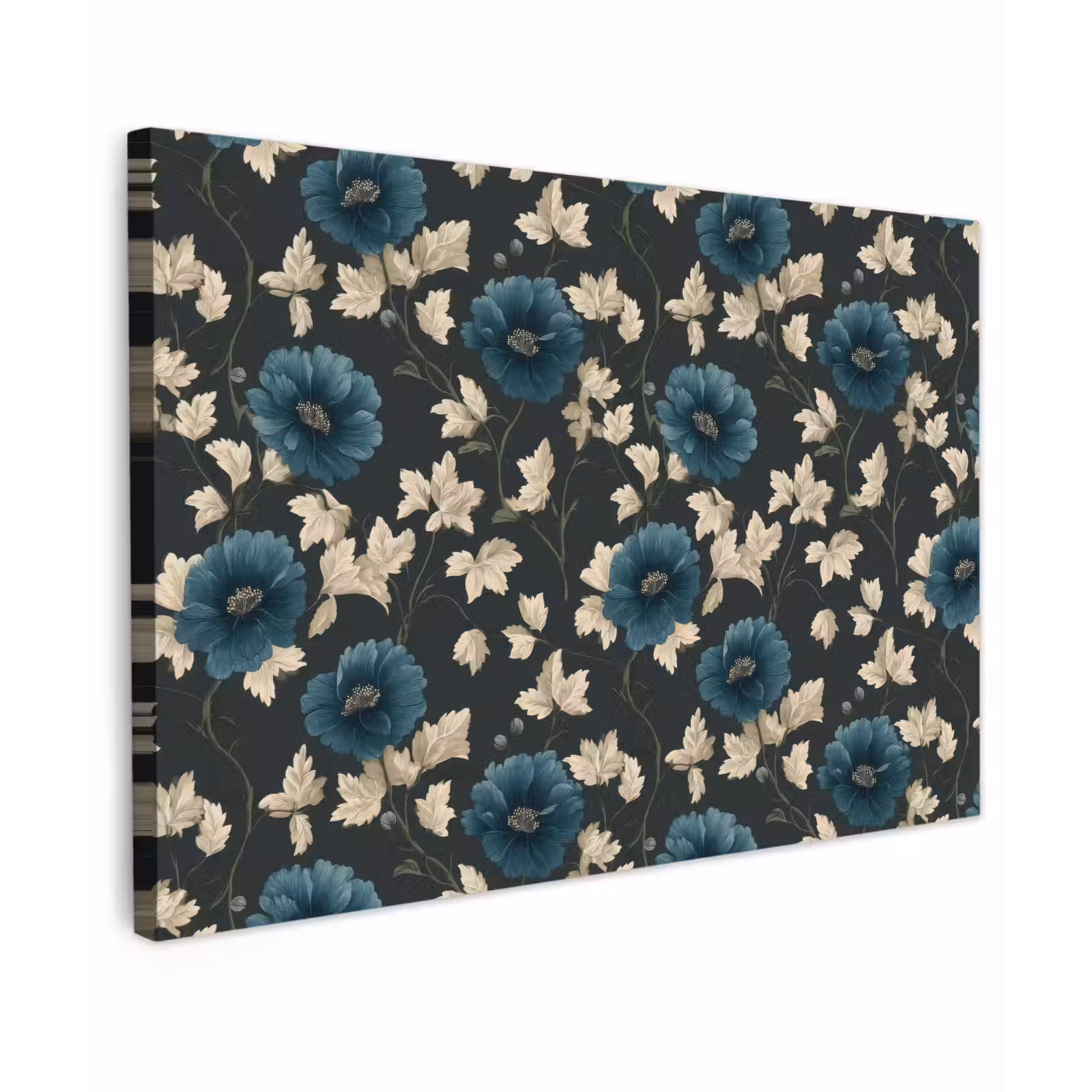 Canvas schilderij - Botanisch - Bloemen - Blauw — 1