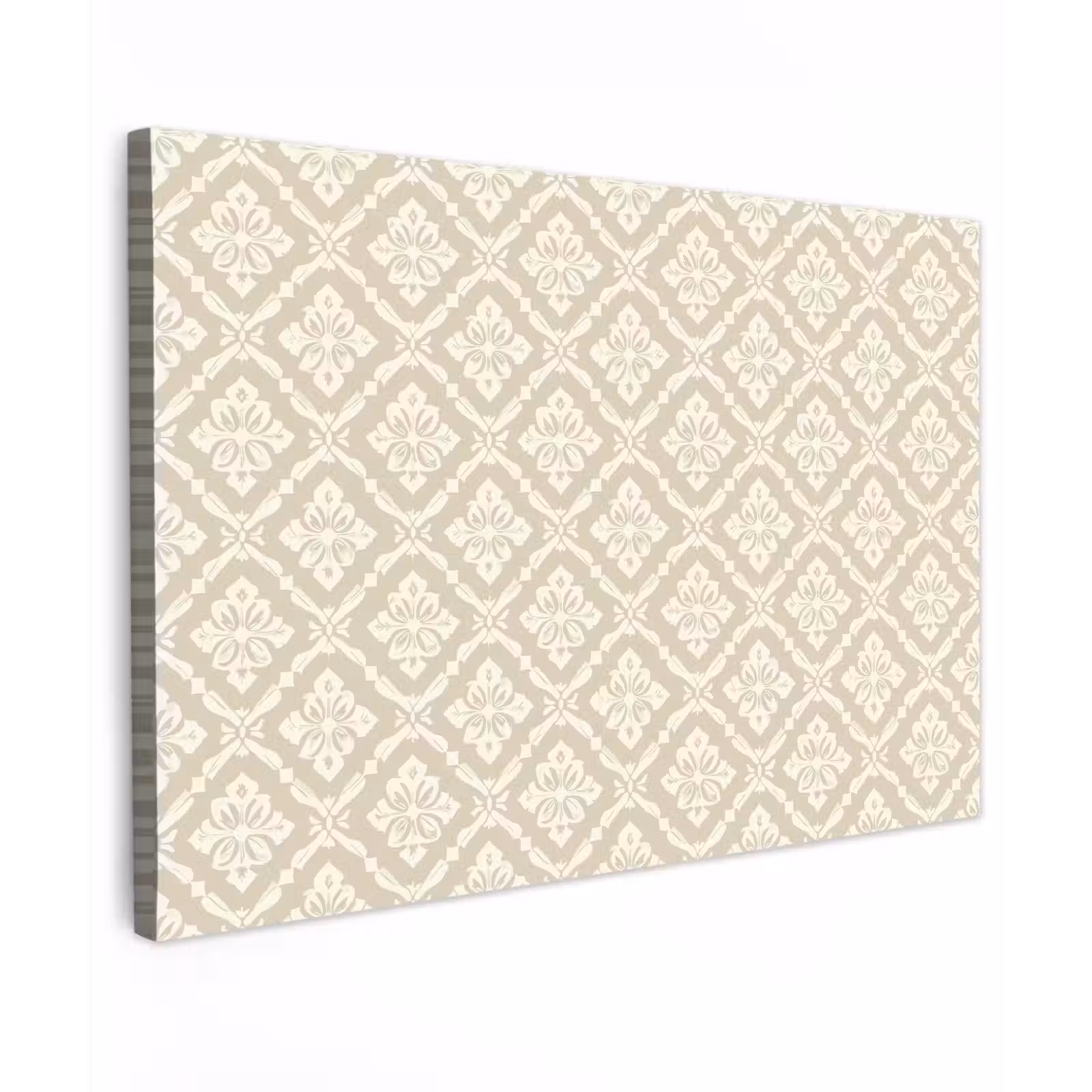 Canvas schilderij - Floraal - Ornament - Beige — 1