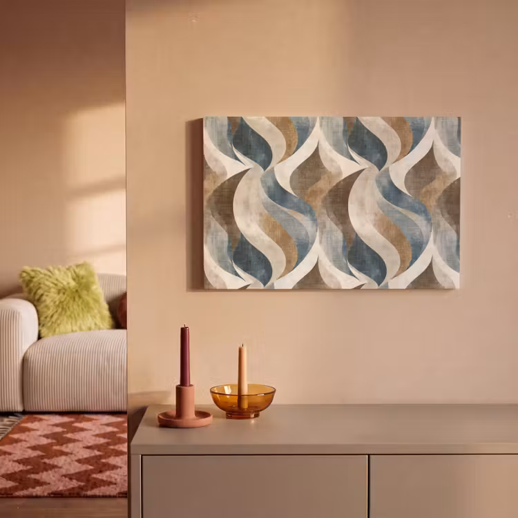 Canvas schilderij - Abstract - Golven - Kleurrijk — 2