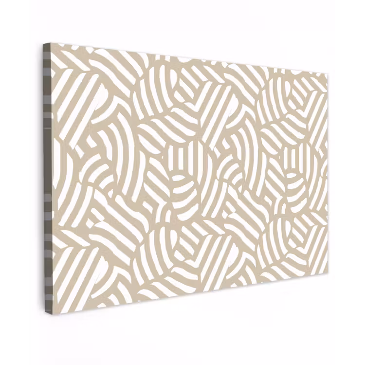 Canvas schilderij - Abstract - Modern - Beige — 1