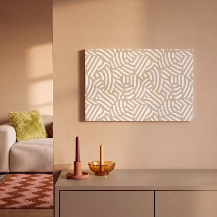 Canvas schilderij - Abstract - Modern - Beige — 2